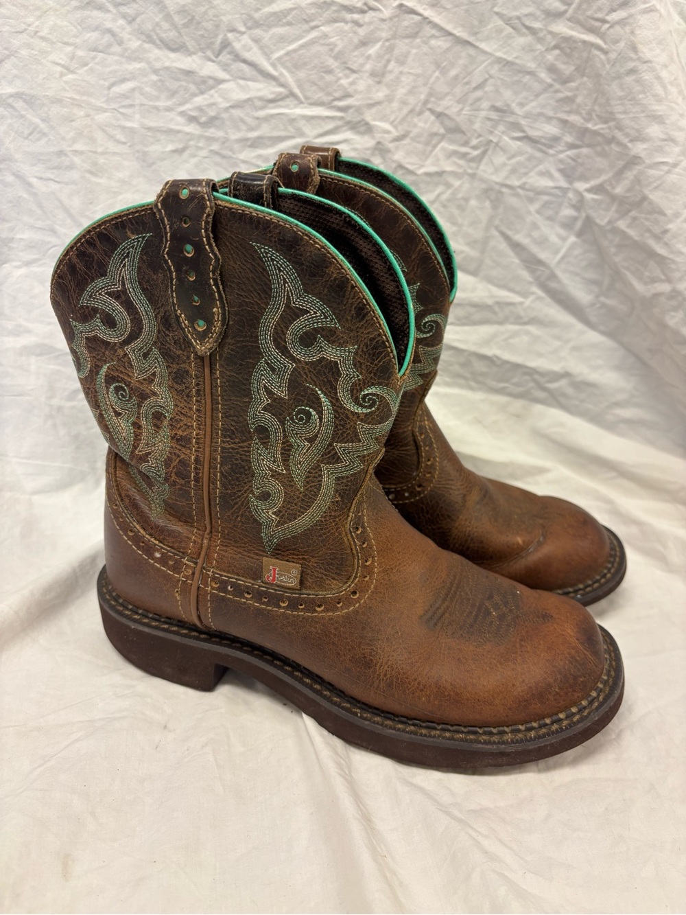 Justin Gypsy Boots Brown Leather Western Cowboy Boots | Women’s Size 7.5-B